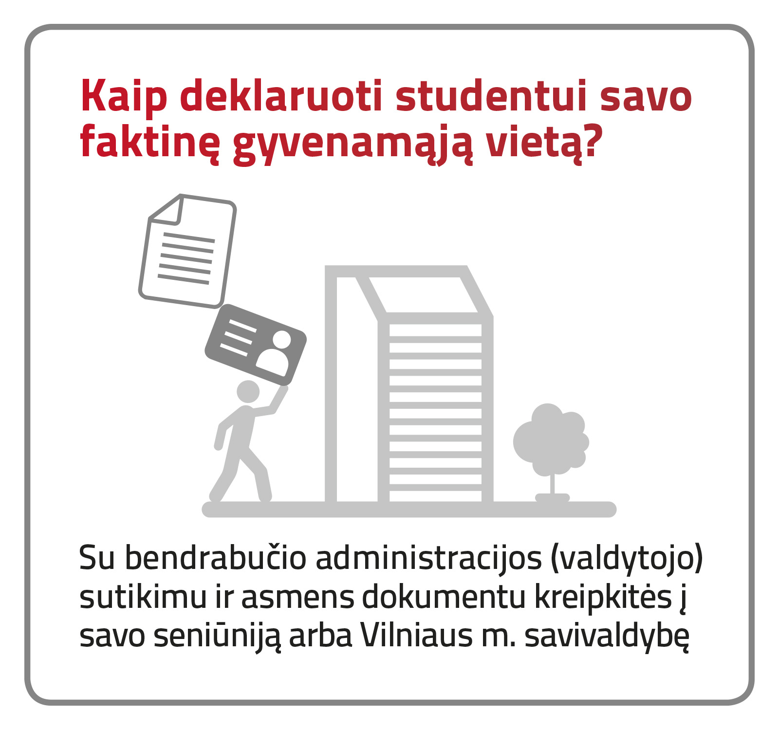 studentai, deklaravimas